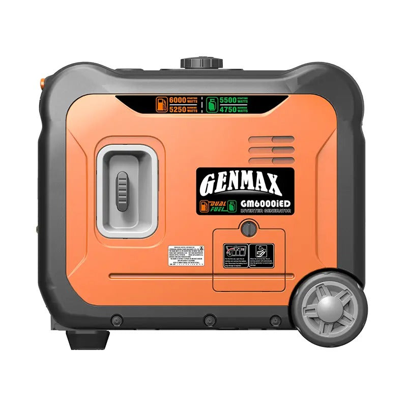 Load image into Gallery viewer, GENMAX GM6000iED 6000 Watt Dual Fuel Inverter Generator with CO Detect
