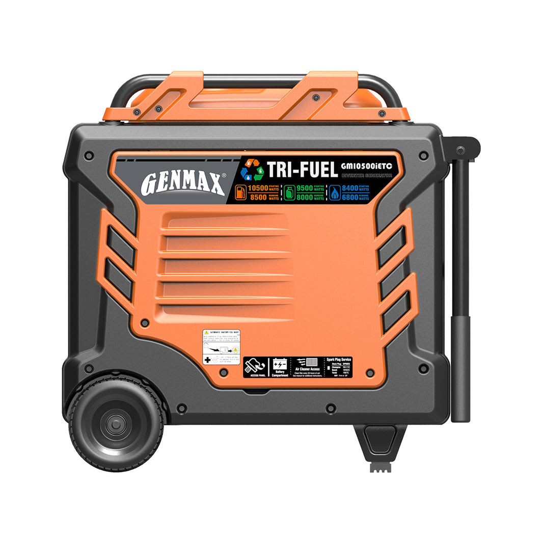 GM10500iETC Tri-Fuel Inverter Generator – GENMAX