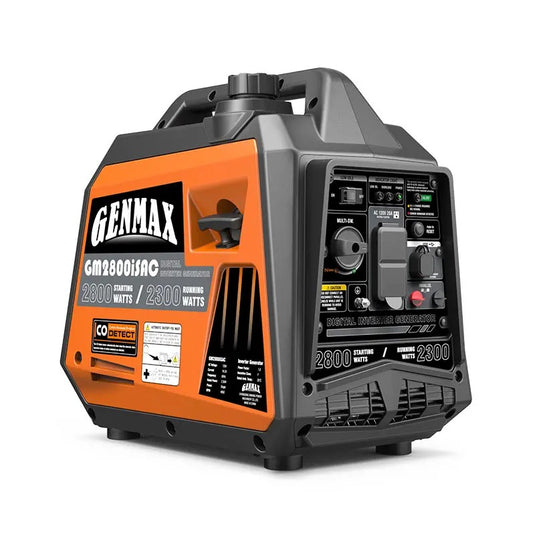 GENMAX GM2800iSAC 2800 Watt Gasoline Inverter Generator with CO Detect